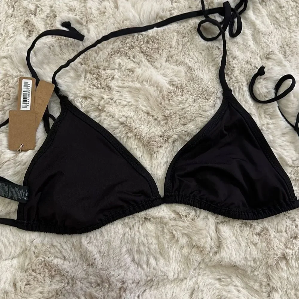 SKIMS Signature Swim Triangle Top Black Size XL
